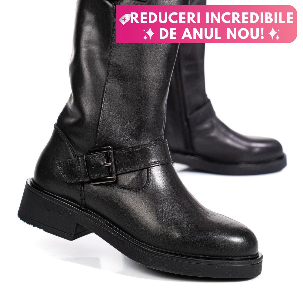 CIZME DAMA PIELE NATURALA NEGRE 1S773137