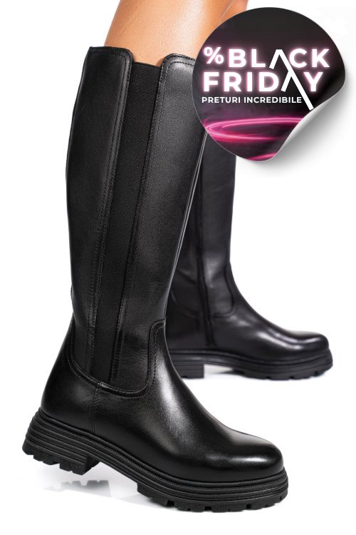 Cizme negre piele naturala bb254206