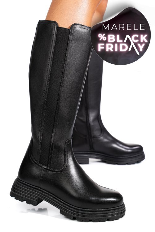 Cizme negre piele naturala bb254206