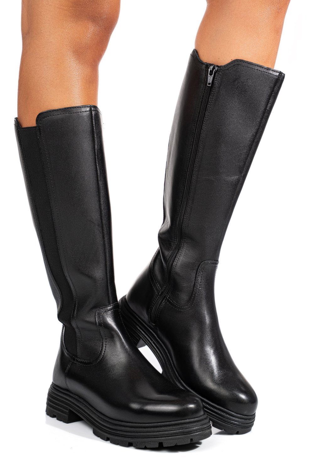 CIZME NEGRE PIELE NATURALA BB254206