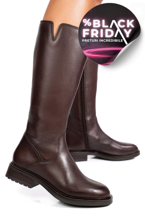 Cizme maro piele naturala ws77b66h11