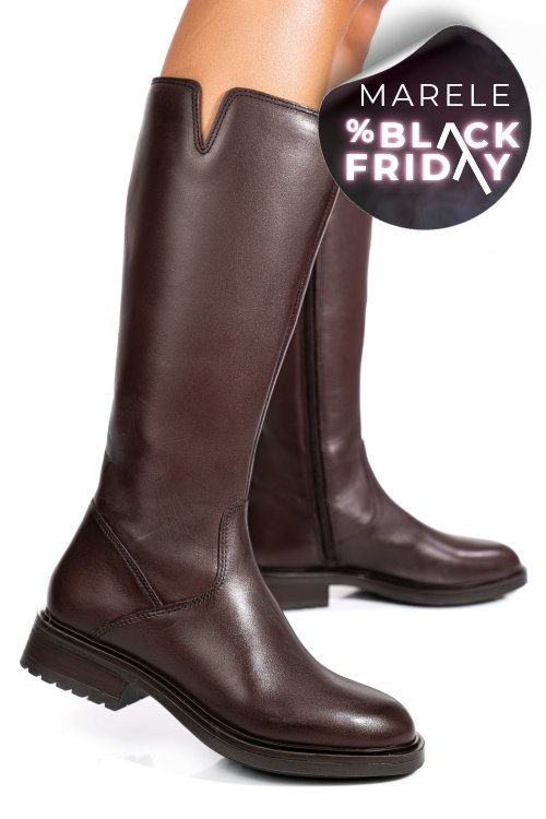 Cizme maro piele naturala ws77b66h11