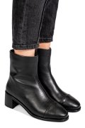 BOTINE NEGRE PIELE NATURALA SS77N5016