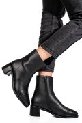 BOTINE NEGRE PIELE NATURALA SS77N5016