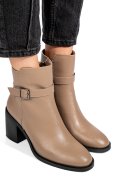 BOTINE KHAKI PIELE NATURALA SS77N5002