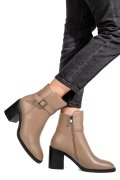 BOTINE KHAKI PIELE NATURALA SS77N5002