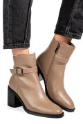 BOTINE KHAKI PIELE NATURALA SS77N5002