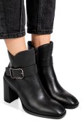 BOTINE NEGRE PIELE NATURALA SS77N5011