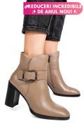 BOTINE KHAKI PIELE NATURALA SS77N5011