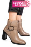 BOTINE KHAKI PIELE NATURALA SS77N5011