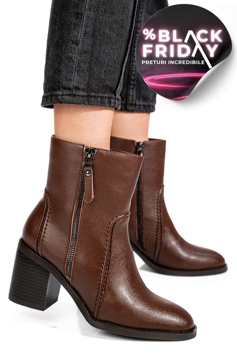 BOTINE MARO PIELE NATURALA SS77N5001