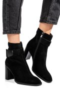 BOTINE NEGRE PIELE NATURALA INTOARSA SS77N5012