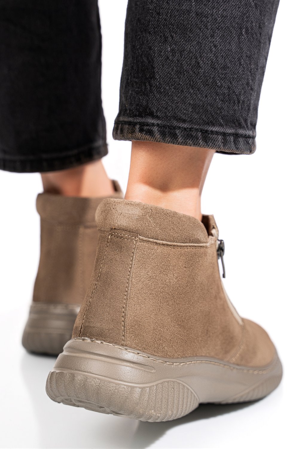 GHETE GRI PIELE NATURALA 3PC119