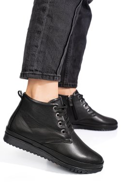 GHETE NEGRE PIELE NATURALA 1PC562