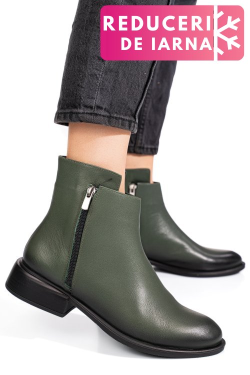 Ghete khaki piele naturala 2pc504