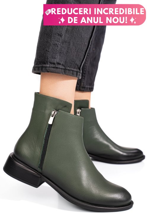 Ghete khaki piele naturala 2pc504