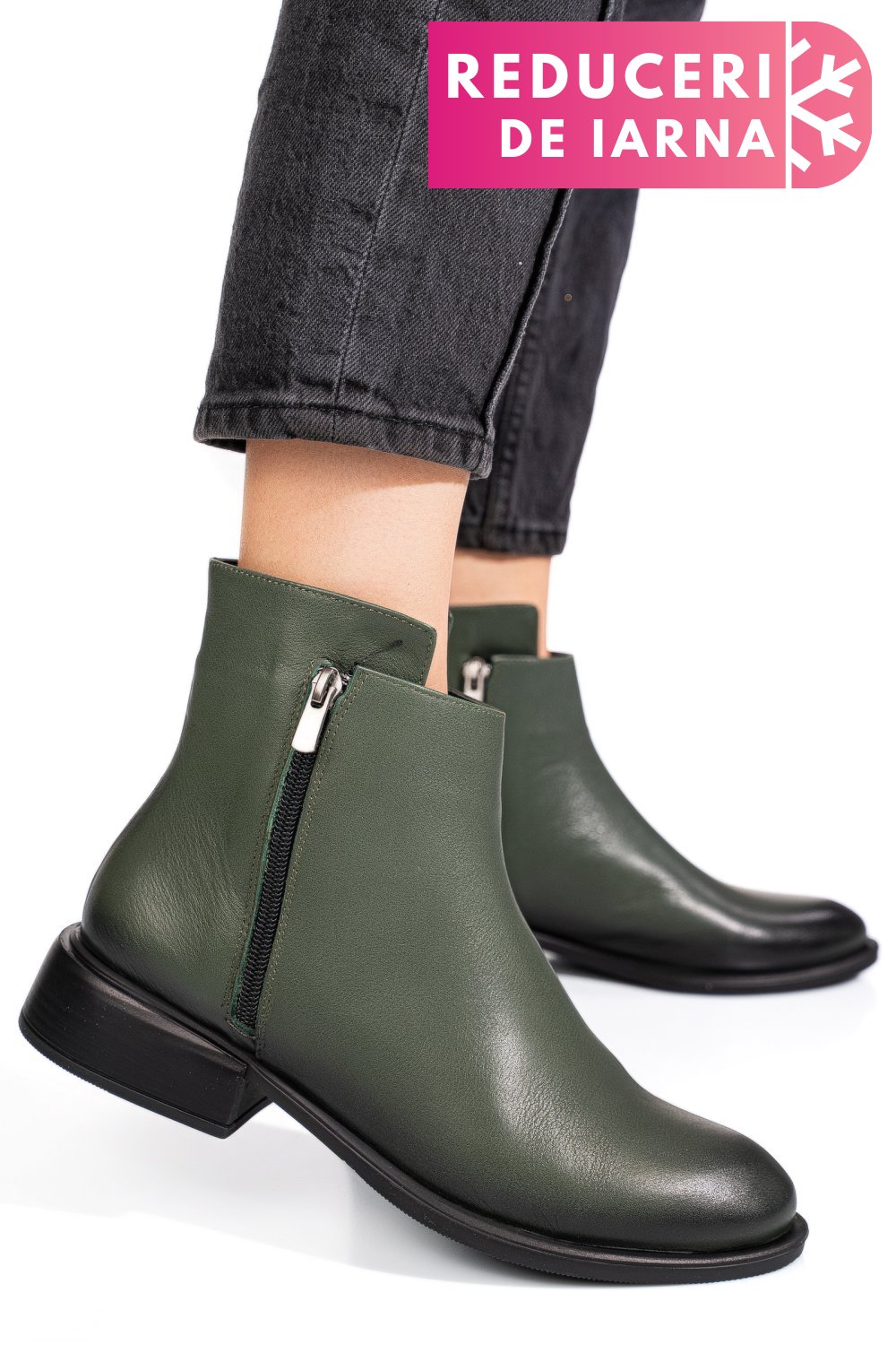 GHETE KHAKI PIELE NATURALA 2PC504