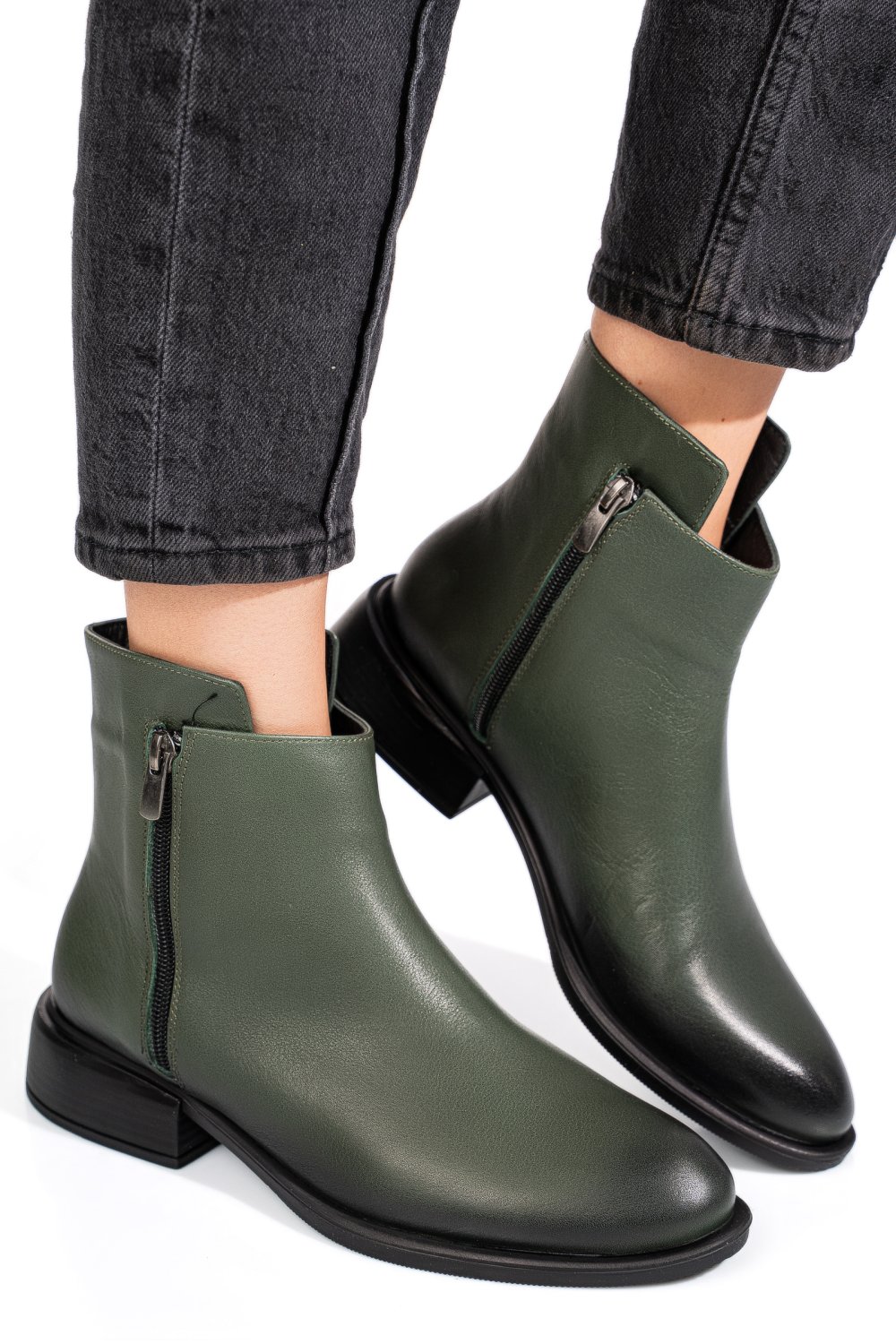 GHETE KHAKI PIELE NATURALA 2PC504