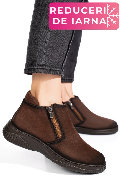 Ghete maro piele naturala 3pc119