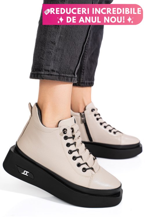 Ghete crem piele naturala 3pc113