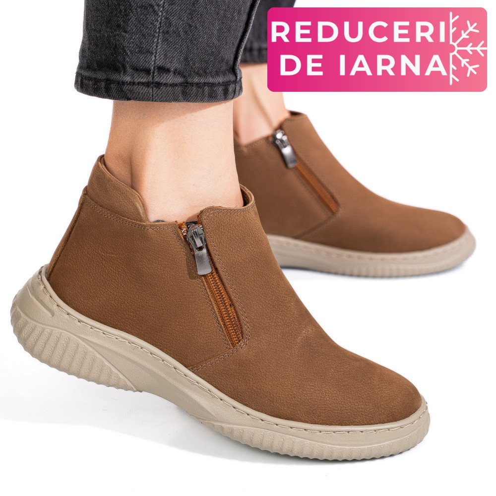 GHETE TAUPE PIELE NATURALA 3PC119