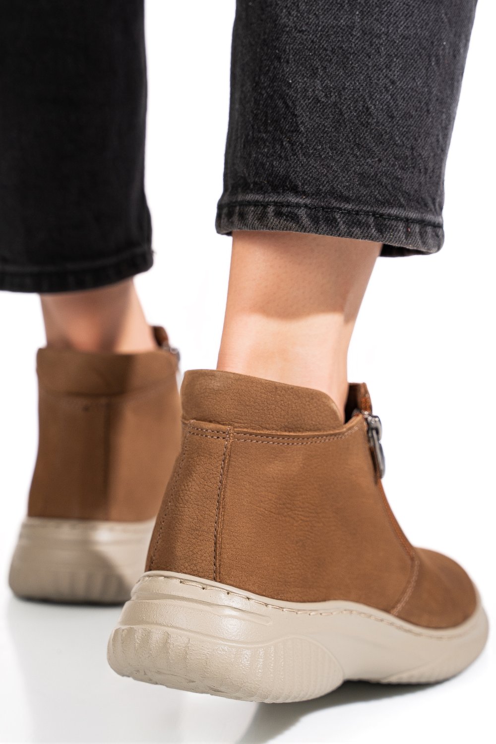 GHETE TAUPE PIELE NATURALA 3PC119