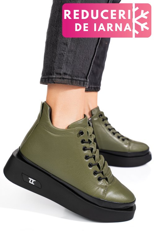 Ghete khaki piele naturala 3pc113