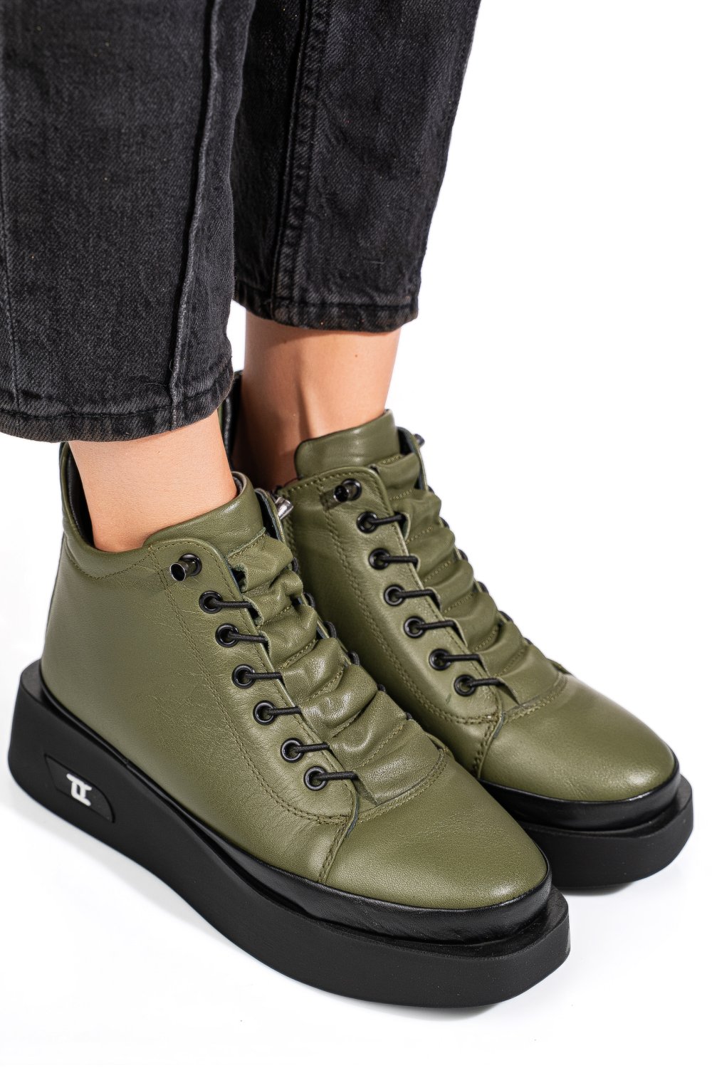 GHETE KHAKI PIELE NATURALA 3PC113