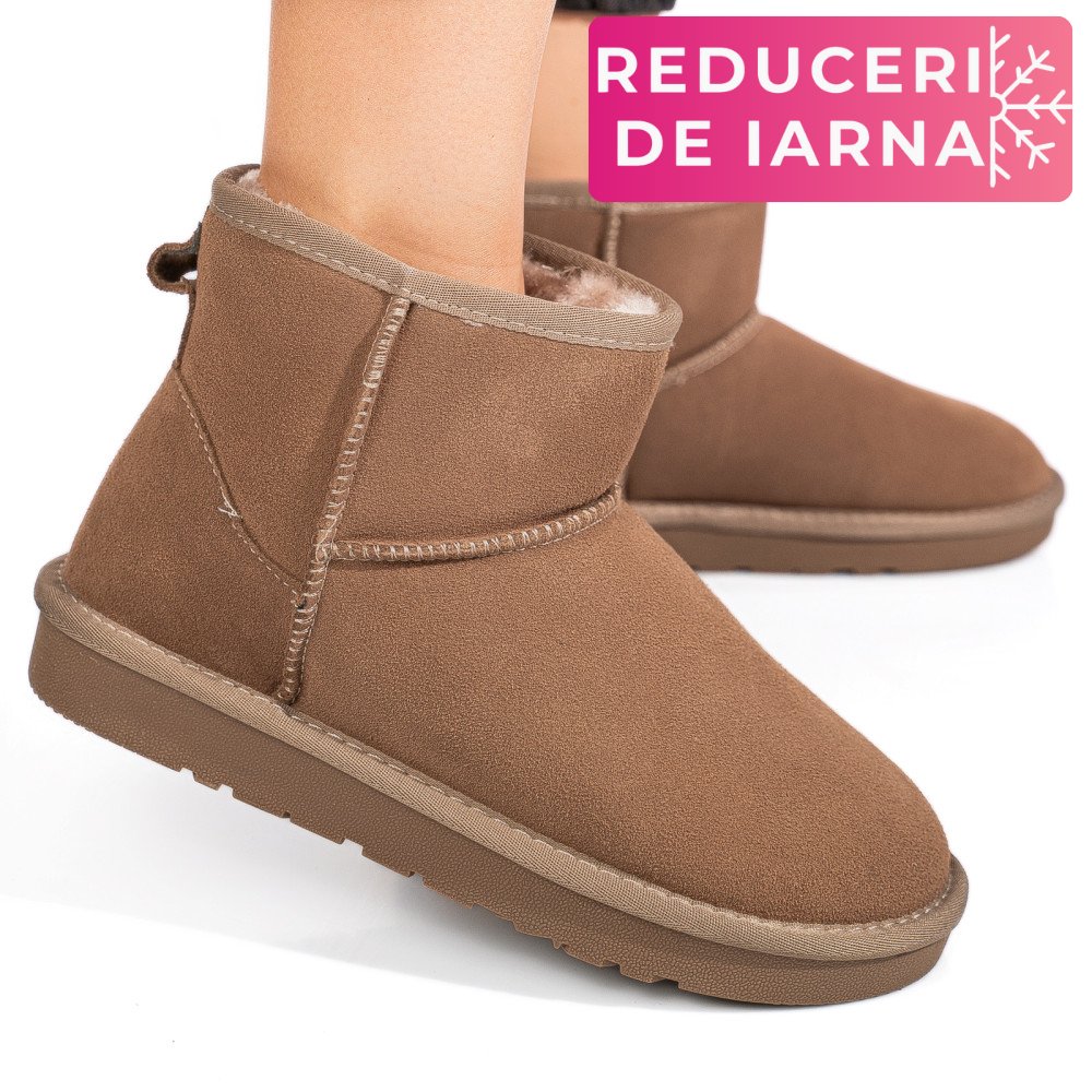 CIZME DAMA IMBLANITE PIELE NATURALA INTOARSA BEJ IS771201