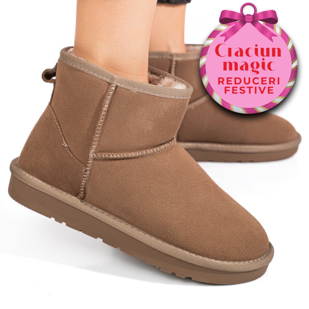 CIZME DAMA IMBLANITE PIELE NATURALA INTOARSA BEJ IS771201