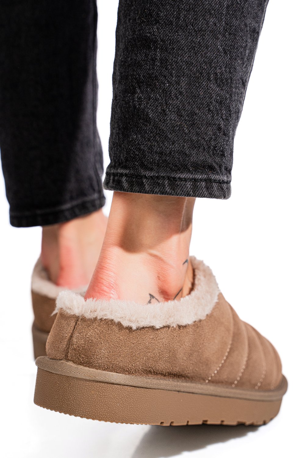 SABOTI BEJ PIELE NATURALA INTOARSA 1S77219