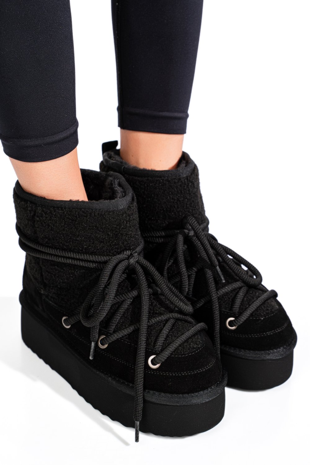 CIZME NEGRE PIELE NATURALA INTOARSA 1S77265