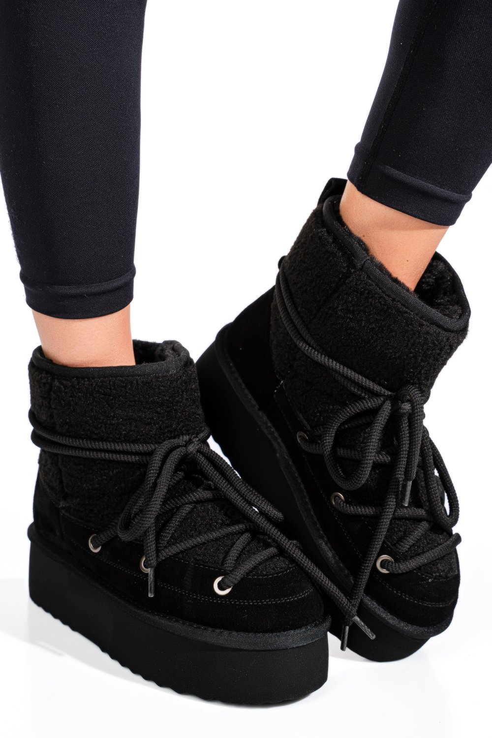 CIZME NEGRE PIELE NATURALA INTOARSA 1S77265