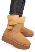 CIZME CAMEL PIELE NATURALA INTOARSA 1S77279