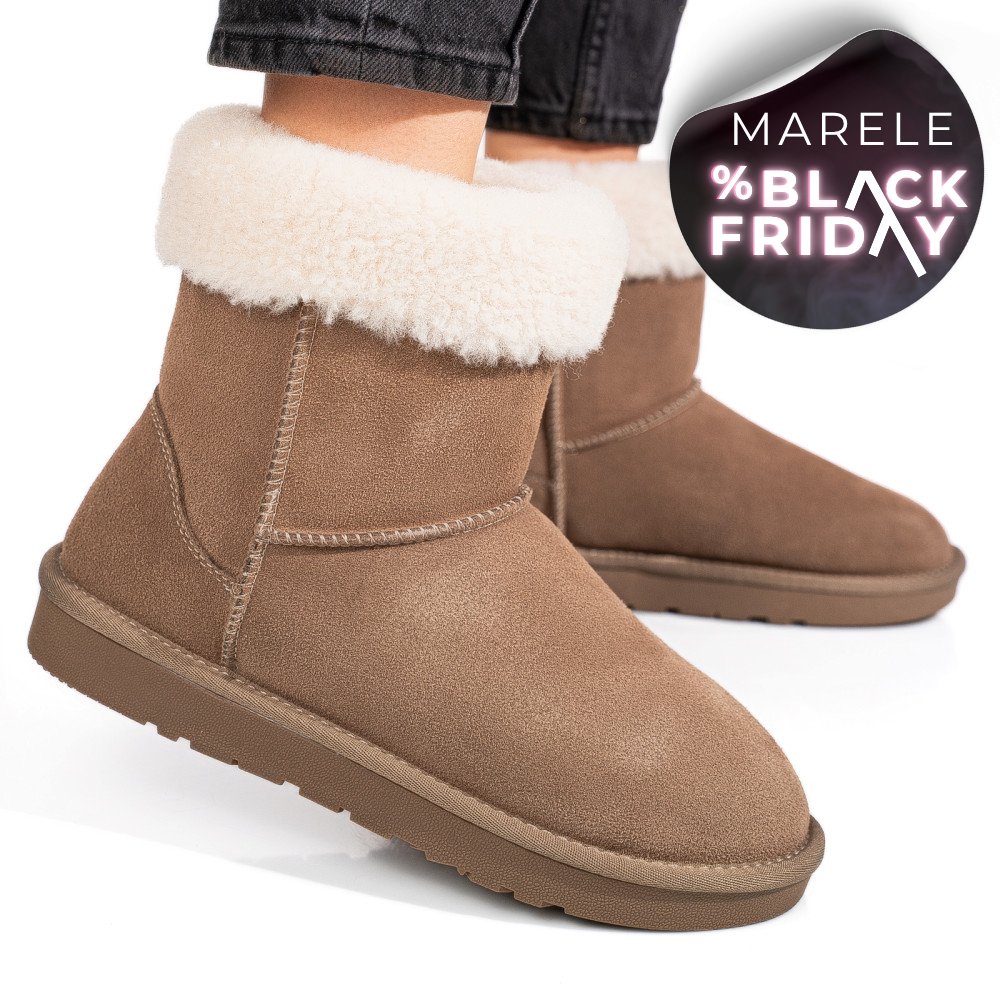 CIZME TAUPE PIELE NATURALA 1S77221