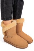 CIZME CAMEL PIELE NATURALA INTOARSA 1S77229