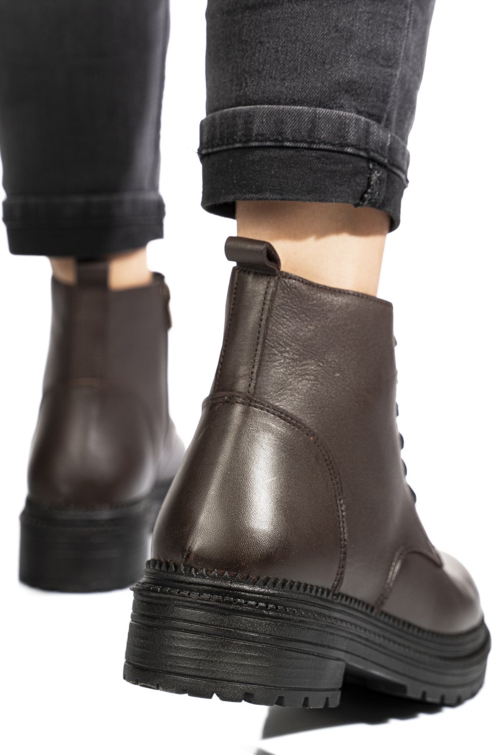 GHETE MARO INCHIS PIELE NATURALA APCYB002