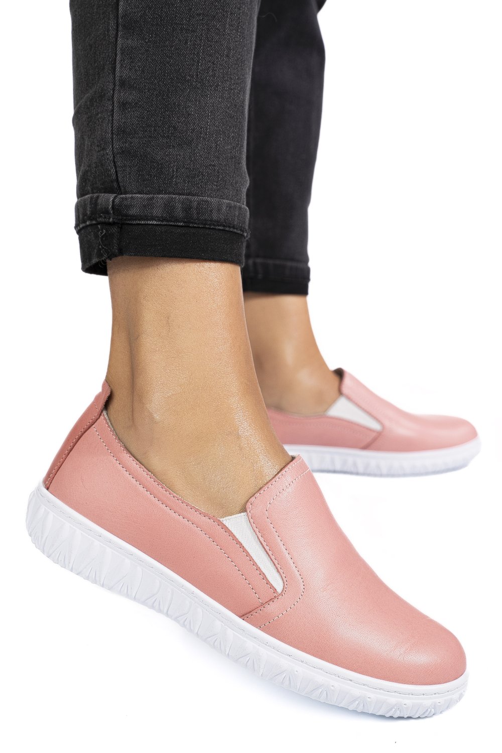 PANTOFI ROZ PIELE NATURALA 0PC86