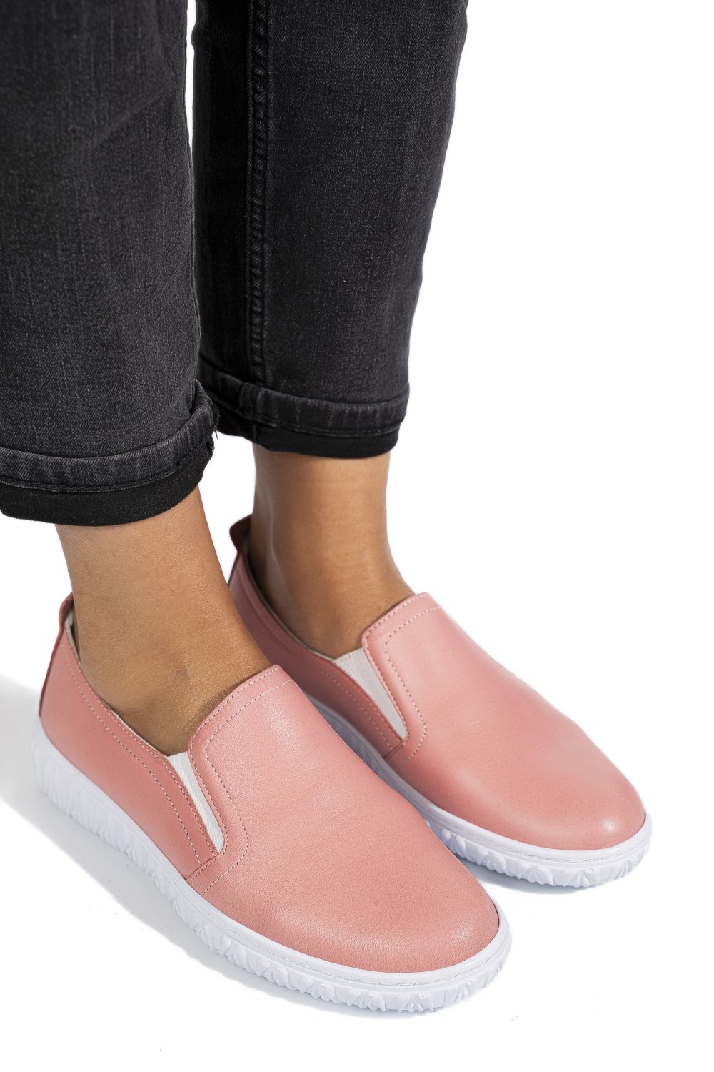 PANTOFI ROZ PIELE NATURALA 0PC86