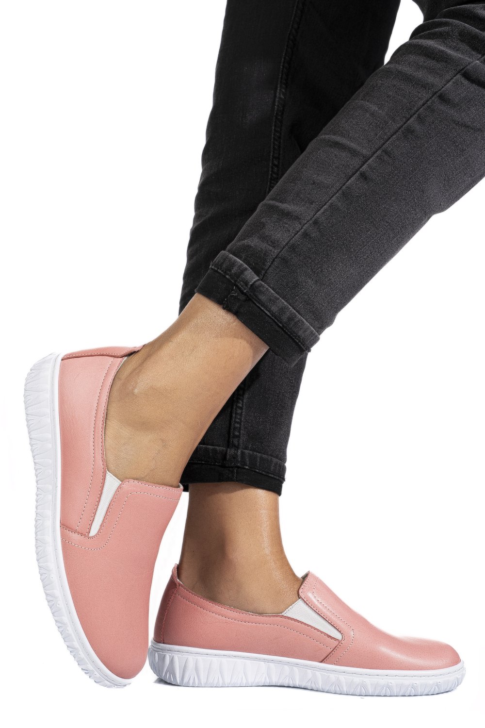 PANTOFI ROZ PIELE NATURALA 0PC86