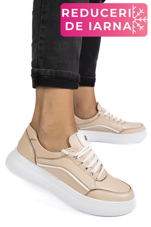 Pantofi sport lila piele naturala 1pc0003