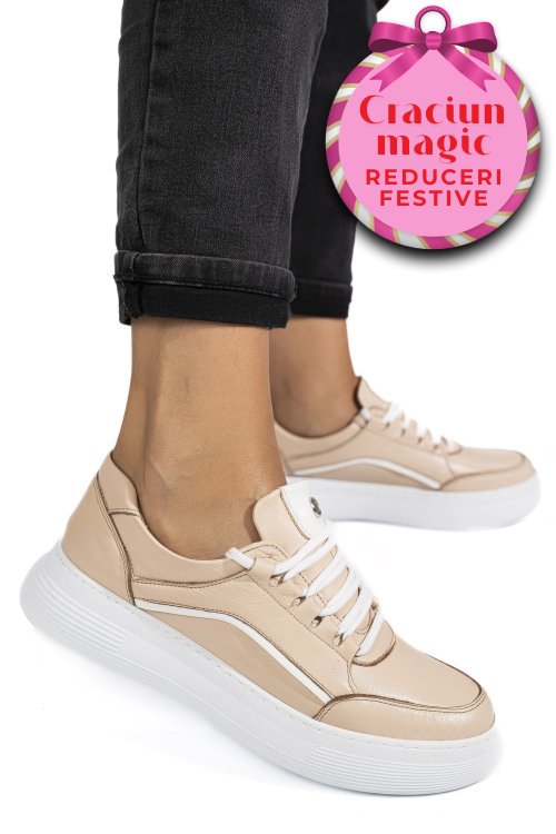 Pantofi sport lila piele naturala 1pc0003