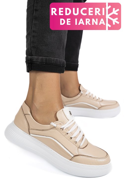 Pantofi sport lila piele naturala 1pc0003