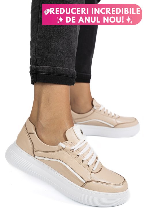 Pantofi sport lila piele naturala 1pc0003