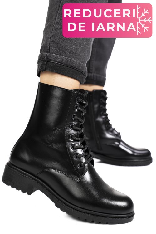 Ghete negre pieele naturala 1pc35