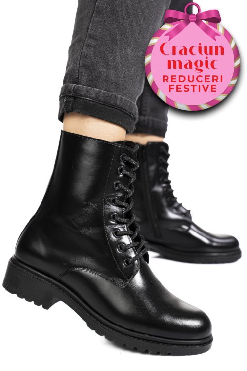 Ghete negre pieele naturala 1pc35