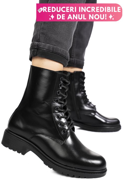 Ghete negre pieele naturala 1pc35