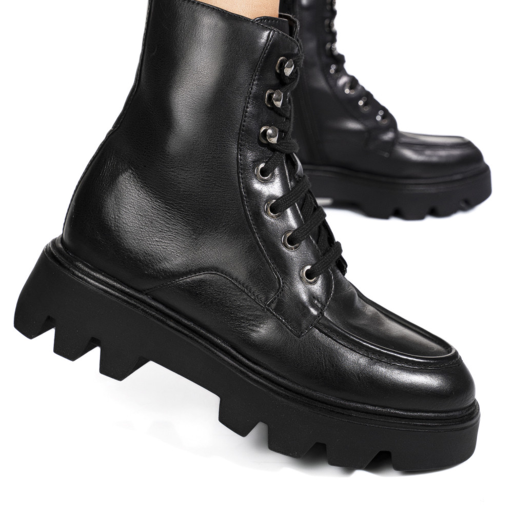 GHETE NEGRE PIELE NATURALA 52132437