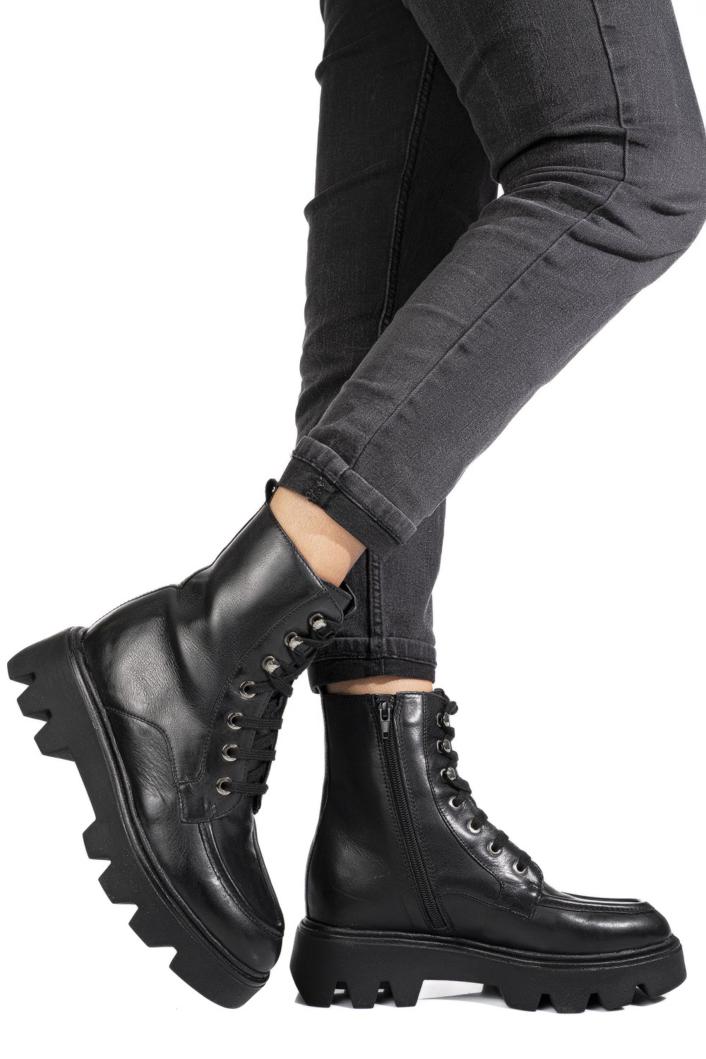 GHETE NEGRE PIELE NATURALA 52132437