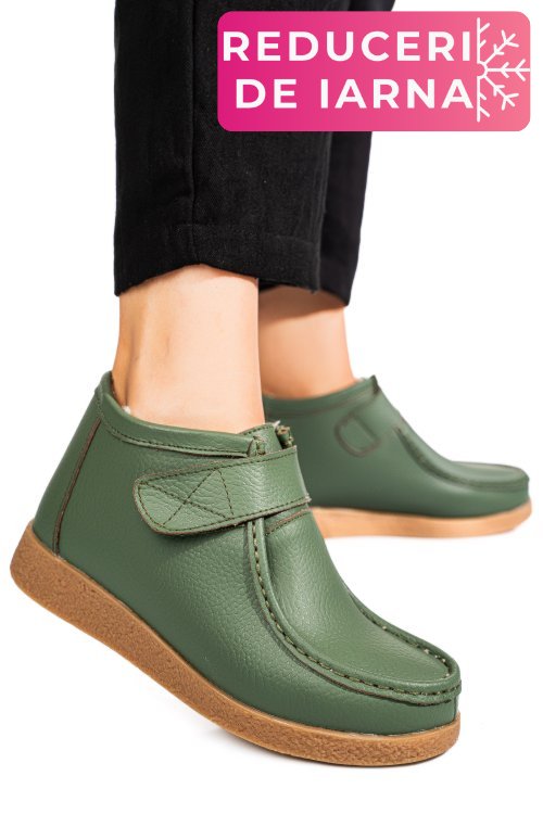 Ghete green piele naturala 9sp601-2